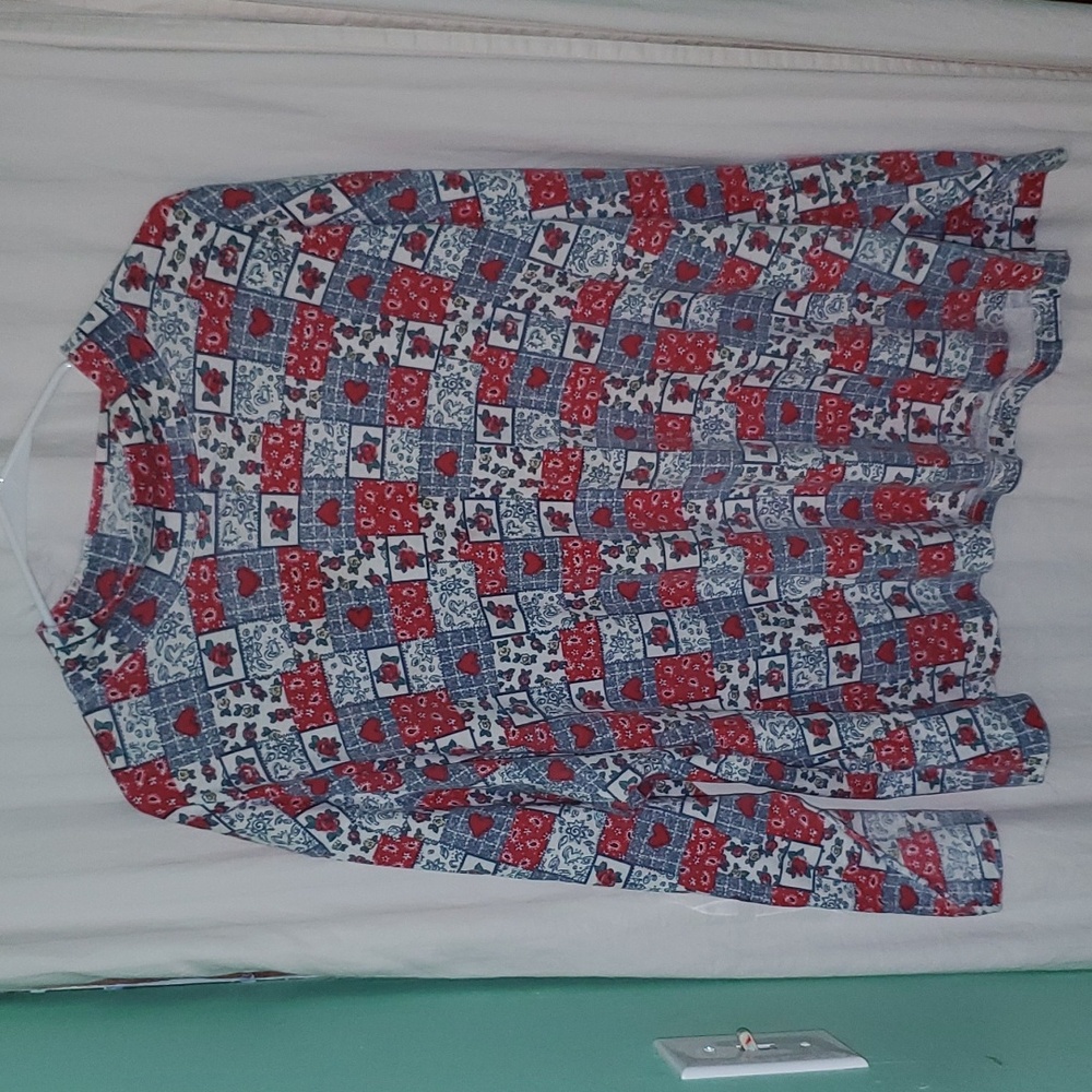 Vintage Quilt Patchwork Turtleneck - image 1